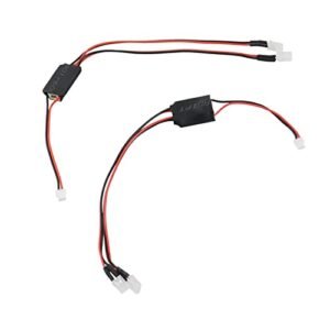 GPHILA 2Pcs Headlight LED Light Upgrade Parts for HAIBOXING HBX 16889 16889A 16890 16890A SG1601 SG1602 1/16 RC Car Compatible with Overdose RC Body