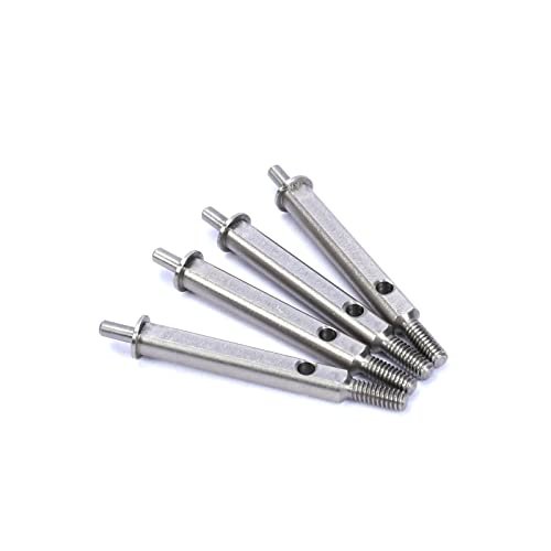 RCAWD 4X Hardened Stainless Steel Portal Stub Axle for RC Wheel Loader Volvo and 1/24 Axial Scx24 Models