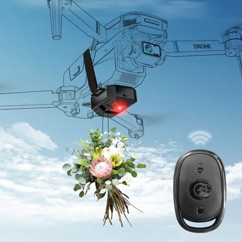 DJI Compatible Drone Airdrop System with RC Boat Fishing Line Release for Mini 4 Pro Mini 3 Pro Air 3 Mavic 2 2S 3 Pro Cine Payload Delivery