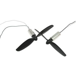 CHANCS Electric Motor for RC Model Airplanes 820 3.7V 43800RPM Mini Model Helicopter Coreless Motor with Small Propeller 2PCS