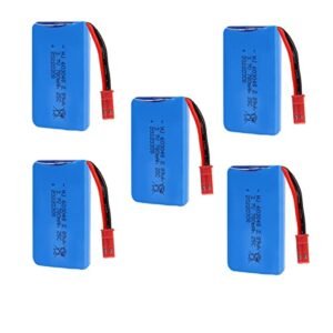 OooSure 5 Pack 3.7V 780mAh 25C 603048 Rechargeable Lithium Batteries SM2P JST XH2.54 PH2.0 Connector for RC Drones Toys