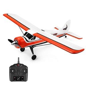 RoofWorld WLtoys XK A900 RC Plane with MRRCSound Aspire RC Aircraft Sound System 2.4Ghz 4CH Remote Control Airplane Brushless Motor 3D 6G Gyro System Epp Drone Wingspan Model Toys
