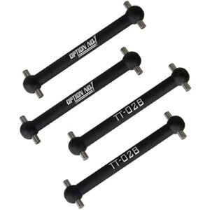 HobbyMarking Aluminum Dog Bone Drive Shaft Set for RC Willey Kitchen Tables Tamiya TT02B Chassis Upgrade Parts