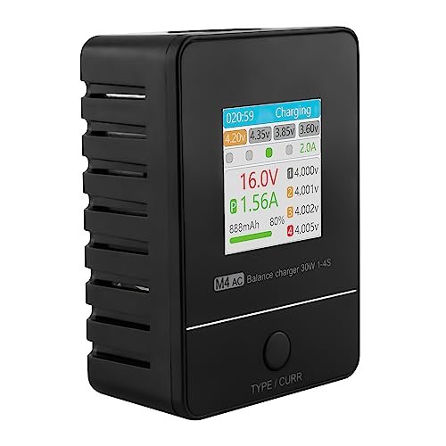 RC Montana Battleship Lipo Balance Charger 30W 1 4S AC 100 240V Smart Battery Charger for LiPo LiHV Life M4AC