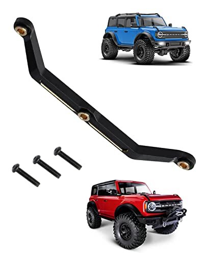 HopsupRC Black Brass Steering Link Upgrade for 1/18 TRX4M RC Car with Premium RC Oil Ingredients