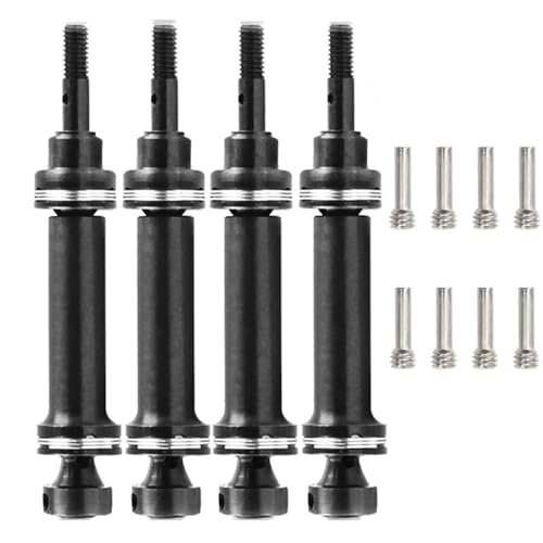 Hard Steel Custom RC Car Body Shells Front Rear Driveshaft Upgrades Parts for E Revo Mini Summit Slash 1 16 RC Car 4pcs Set Black