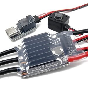 RhinoESC Crawler ESC AM32 40A BEC 5.2 8.2V for RC Comp Crawler Body Traxxas Axial MOA Ventru Pro Shafty