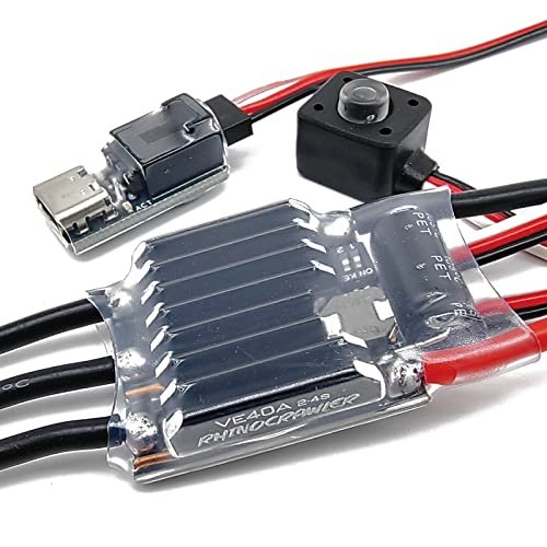 RhinoESC Crawler ESC AM32 40A BEC 5.2 8.2V for RC Comp Crawler Body Traxxas Axial MOA Ventru Pro Shafty