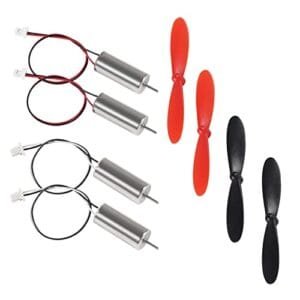 AEDIKO 4pcs 8520 Brushed Motors 8.5x20mm 3 5V 35000RPM 50000RPM Hollow Cup Drone Motor with 4pcs CW CCW Propeller Brushed RC Motors Explained