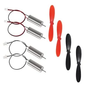 AEDIKO 4pcs 8520 Brushed Motors 8.5x20mm 3 5V 35000RPM 50000RPM Hollow Cup Drone Motor with 4pcs CW CCW Propeller Brushed RC Motors Explained