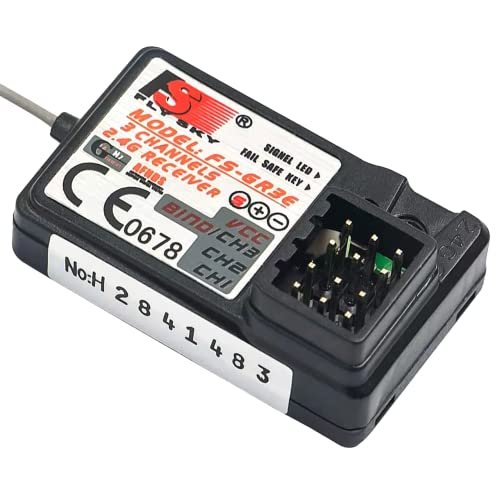 Flysky FS GR3E AFHDS 3CH 2.4GHz Long Range Receiver for RC Car FPV Compatible with FS GT2 GT2B GT3B GT3C IT4S Transmitters