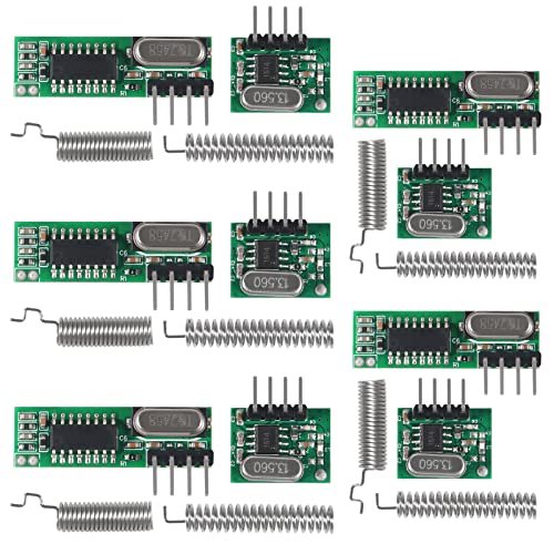 D FLIFE 5pcs 433mhz Wireless RF Transmitter and Receiver Kit Remote ID Module for RC Planes Arduino DIY