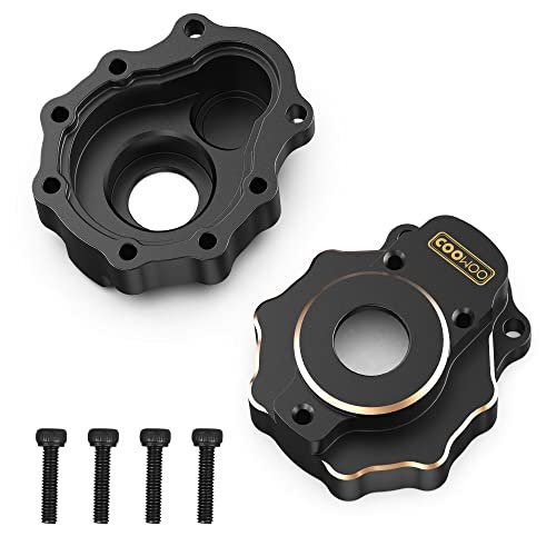 COOWOO Brass Portal Axle Counterweight Set for 1/10 RC Crawler TRX6 TRX4 Upgrade Parts Enhances Shock Oil Weight Performance
