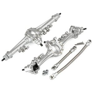 MR Kustoms RC SCX10 II CNC Aluminum Front Rear Axle with Bevel Gear SOA Mount for 1/10 RC Crawler Upgrades