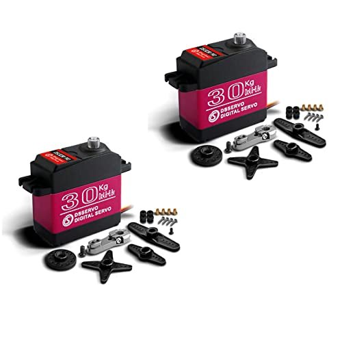 RCmall DS3230 PRO 30KG Digital Servo 2Pcs Large Torque 6V Stainless Steel Gear IP66 Waterproof for Large Scale RC Jets and Cars