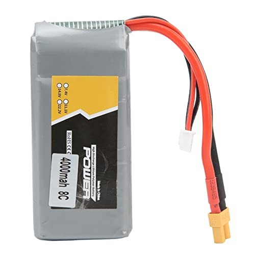 Oumefar RC 4000mAh 7.4V Lipo Battery Pack with Plug for RC Car Boat Plane