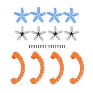 HeiyRC AVATA Propeller Guard Bumper,8 Pcs Avata Propellers Replacement Blades Prop Anti-Collision Protective Cover for DJI AVATA Accessories(Orange)