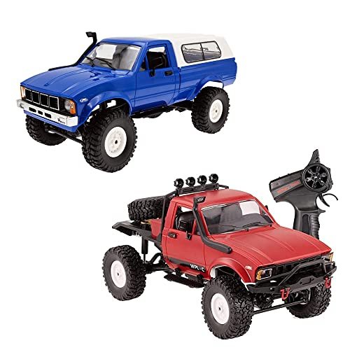Perseids 1/16 RC Rock Crawler 2.4G 4WD Remote Control Offroad Car with LED Lights and Metal Chassis WPL C14 WPL C24