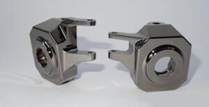 SSD RC Drag Wheels Brass Knuckles CNC Machined Gun Metal Grey for VS4 10 Straight Axle
