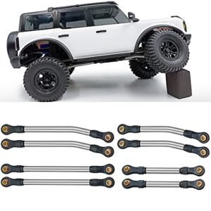 RCLIONS RC Willey Clearance Bedroom Sets Brass Linkage Links Set for TRX4M 1 18th RC Crawler Car Upgrades Silver