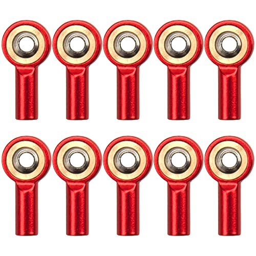Vgoohobby 10Pack M2 Aluminum Link Rod Tie Rod End Ball Joint 15mm for RC U Boat Model Kits Tamiya Mini 4WD HSP RC Car