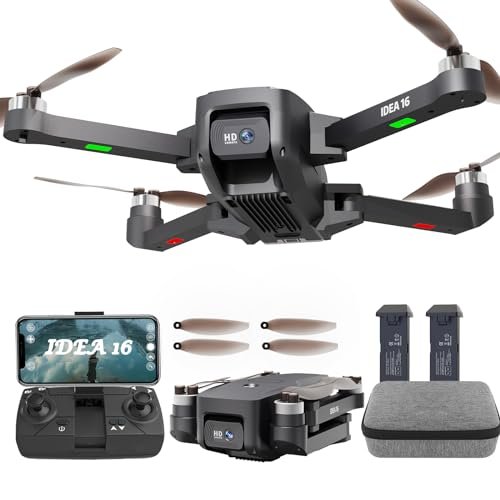Le Idea IDEA16 Drone with 4K Camera Brushless Motor 40kmh Max Speed Level 4 Wind Resistance Perfect for Flying RC Plane in Wind