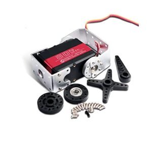 RCmall RDS5180 80KG 7.4V Dual Shaft Servo IP66 Waterproof High Torque Metal Gear Digital Servo for 1/5 Dodge Challenger RC Car