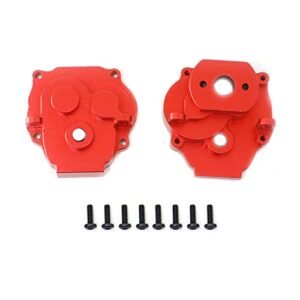 XSYGO Aluminum Transmission Case Gearbox Housing for TRX4M 1/18 RC Crawler Car Upgrade Parts Perfect for RC Battleships War Enthusiasts Red
