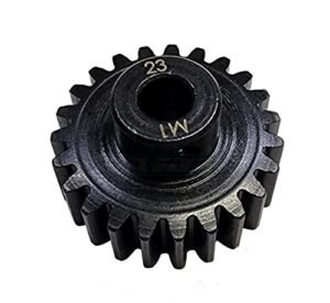 Harden Steel 23T Pinion Motor Gear Compatible with Traxxas 1/10 Scale RC Truck Bodies XRT and Maxx Models