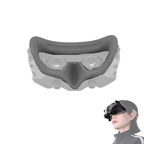 DJI Avata Goggles 2 Silicone Face Cushion Pad Compatible with MQTT RC Codes Black Grey