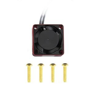 Lifehead 28000RPM Motor and ESC Cooling Fan Cooler for 1/12 Scale RC Body Aluminum Cooling Fan Red Gold 2510 3010 4010 5010