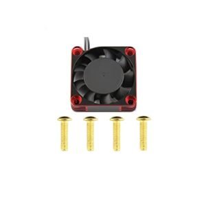 Lifehead 28000RPM Motor ESC Cooling Fan for RC Body 1/8 Scale Cars Aluminum Cooler 540 550 Brushed Brushless Motors Red Gold 2510 3010 4010 5010