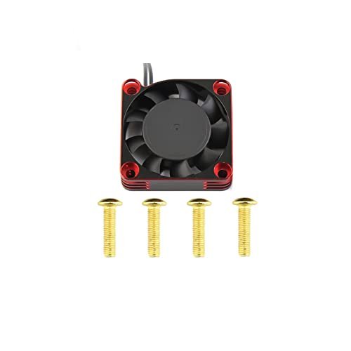 Lifehead 28000RPM Motor ESC Cooling Fan for RC Body 1/8 Scale Cars Aluminum Cooler 540 550 Brushed Brushless Motors Red Gold 2510 3010 4010 5010