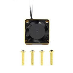 Lifehead 28000RPM Motor and ESC Cooling Fan Cooler RC Aluminum Cooling Fan for 1/8 Scale RC Car Wheels and Other Brushed Brushless Motors Red Gold 2510 3010 4010 5010