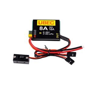 SoloGood 2S 8S Lipo 6 36V UBEC 8A BEC 5.2V 6.0V 7.4V 8.4V Servo Independent Power Supply for RC Aircraft Melbourne
