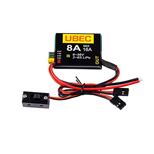 SoloGood 2S 8S Lipo 6 36V UBEC 8A BEC 5.2V 6.0V 7.4V 8.4V Servo Independent Power Supply for RC Aircraft Melbourne