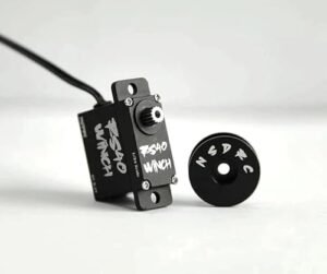 NSDRC RS40 Nano Servo Winch 1/24 Scale RC Crawler Winch for Axial SCX24 TRX4M and 1/18 Scale Models with CNC Aluminum Case