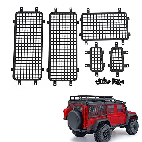 RCLions Stainless Steel Window Protection Net Mesh for Hexbug Mods RC Car TRX4M Defender 1/18 Scale Crawler Upgrades