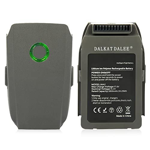 Dalkat Dalee Max Amp RC Batteries for DJI Mavic 2 Pro Zoom 3850mAh 15.4V 31 Mins Flight Time