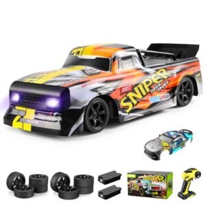 4DRC RC Nitro Monster Truck Racing 2.4Ghz High Speed 4WD Drift Car 30+ KM/H All Terrain Off Road Remote Control Truck for Adults and Kids Age 8-12