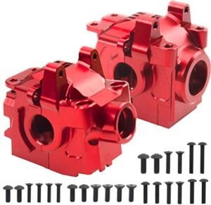 ShareGoo Aluminum Gear Box Case Transmission Housing Compatible with Traxxas 1/10 Hoss Rustler Slash Stampede XO 1 4X4 RC Car Upgrade Parts Panda RC Car Parts
