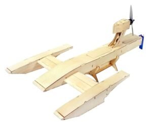 VilogaRC Arc RC Plywood Outrigger 600mm DIY High Speed Racing Boat Model Kit B088