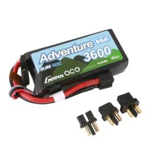 Gens ace G Tech Adventure High Voltage 11.4V 3600mAh 60C 3S Lipo Battery with Deans and XT60 Adapter