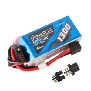 Gens ace G Tech 1300mAh 11.1V 45C 3S Lipo Battery EC3 T Adapter