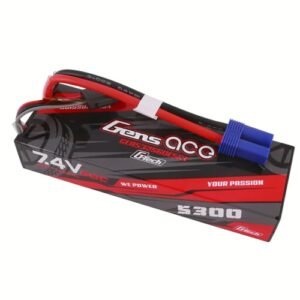 Gens ace G Tech 5300mAh 7.4V 60C 2S Lipo Battery HardCase with EC5 Plug
