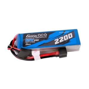 Gens ace G Tech 2200mAh 11.1V 25C 3S Lipo Battery with EC3 Deans and XT60 Adapter