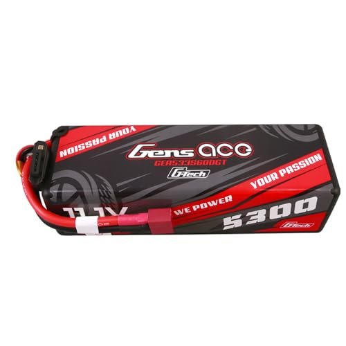 Gens ace G Tech 5300mAh 11.1V 60C 3S Lipo Battery HardCase with Deans Plug