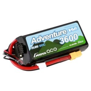 Gens ace G Tech Adventure High Voltage 11.4V 3600mAh 60C 3S Lipo Battery XT60 Plug