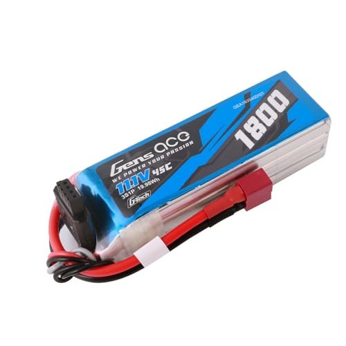 Gens ace G Tech 1800mAh 11.1V 45C 3S Lipo Battery Deans Plug