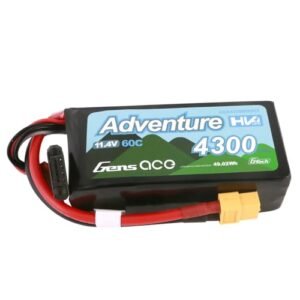Gens ace G Tech Adventure High Voltage 11.4V 4300mAh 60C 3S Lipo Battery XT60 Plug